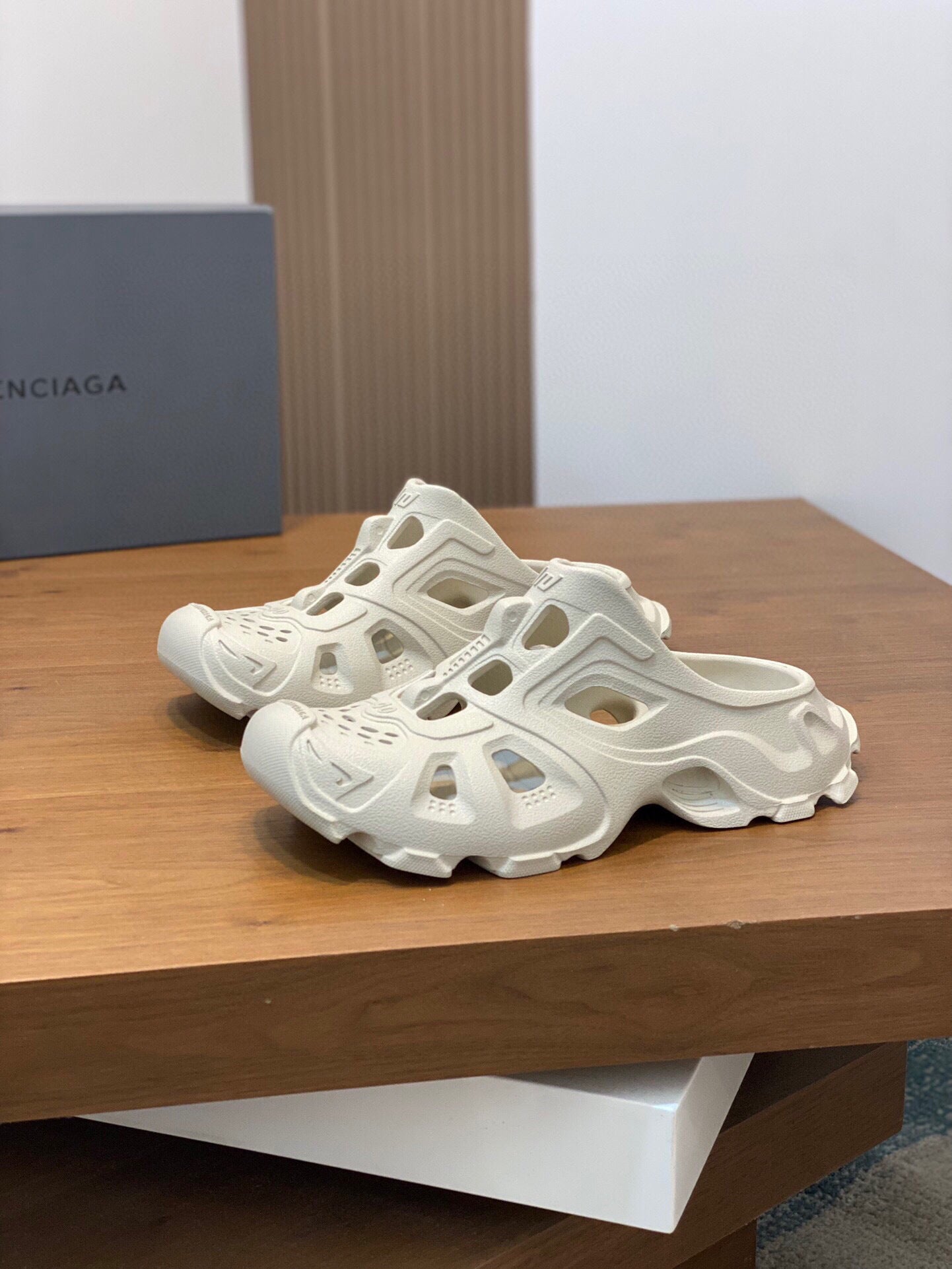 Futuristic Rubber Slip-On Sandals – Lightweight & Breathable